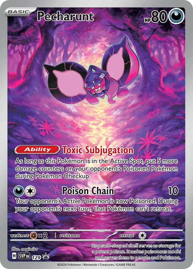 Pecharunt Scarlet & Violet Black Star Promos 129