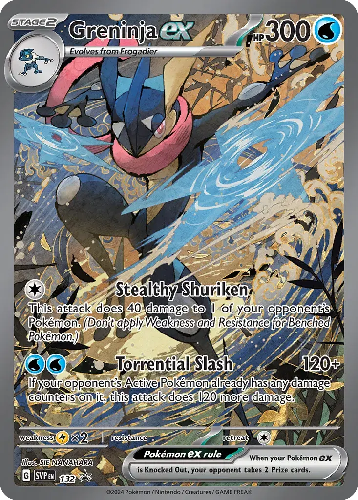 Greninja ex Scarlet & Violet Black Star Promos 132