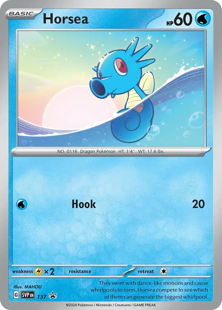 Horsea Scarlet & Violet Black Star Promos 137