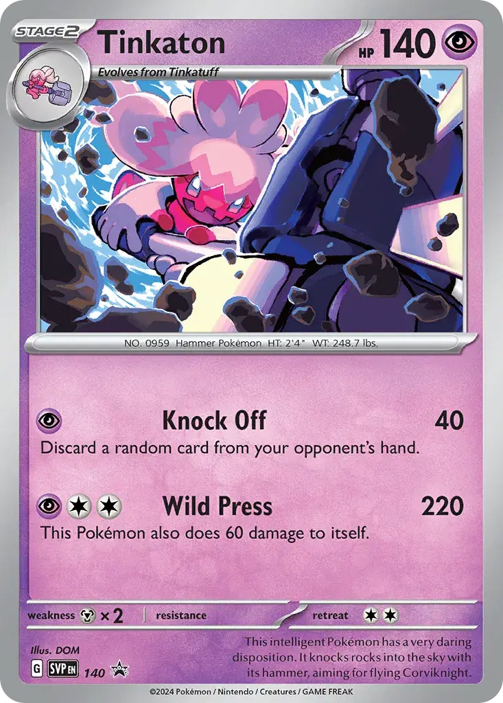 Tinkaton Scarlet & Violet Black Star Promos 140