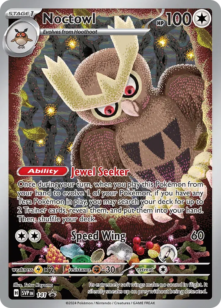 Noctowl Scarlet & Violet Black Star Promos 141