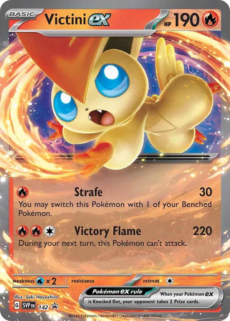 Victini ex Scarlet & Violet Black Star Promos 142
