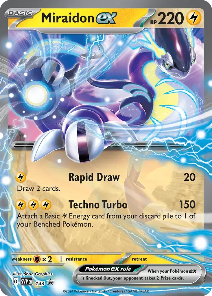 Miraidon ex Scarlet & Violet Black Star Promos 143