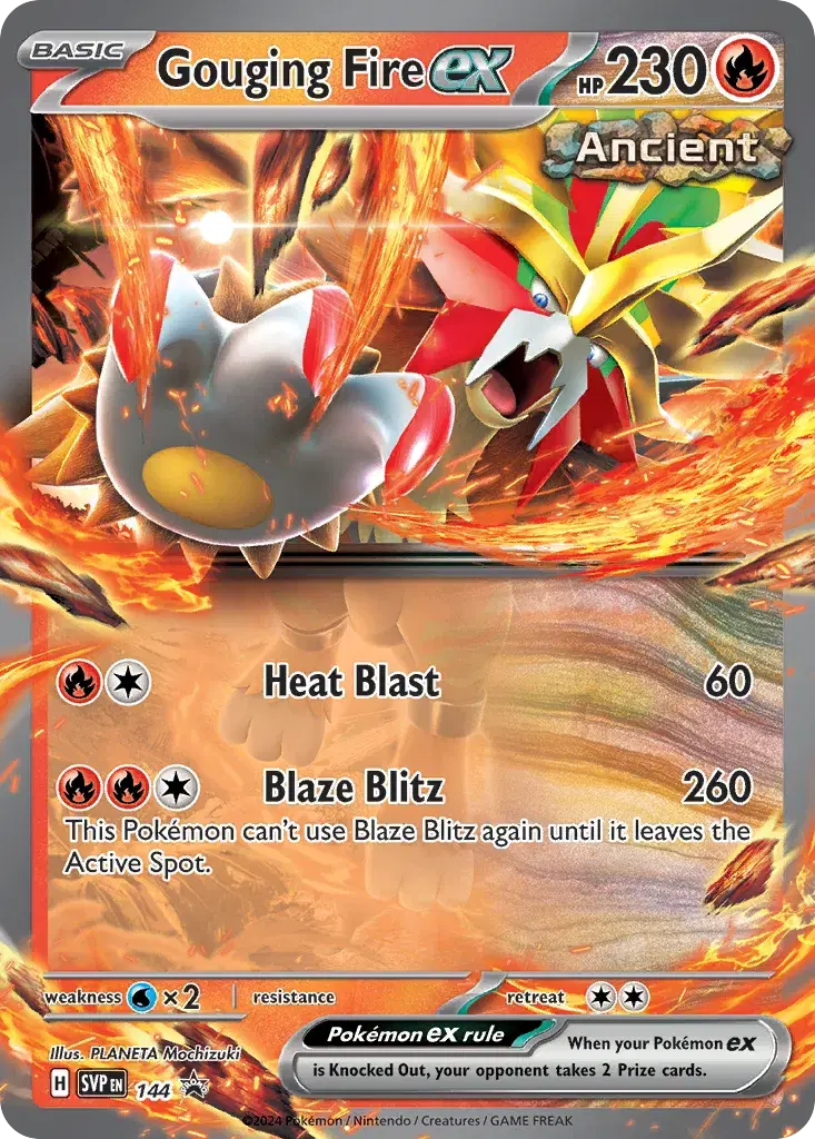Gouging Fire ex Scarlet & Violet Black Star Promos 144