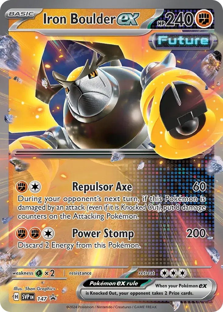 Iron Boulder ex Scarlet & Violet Black Star Promos 147