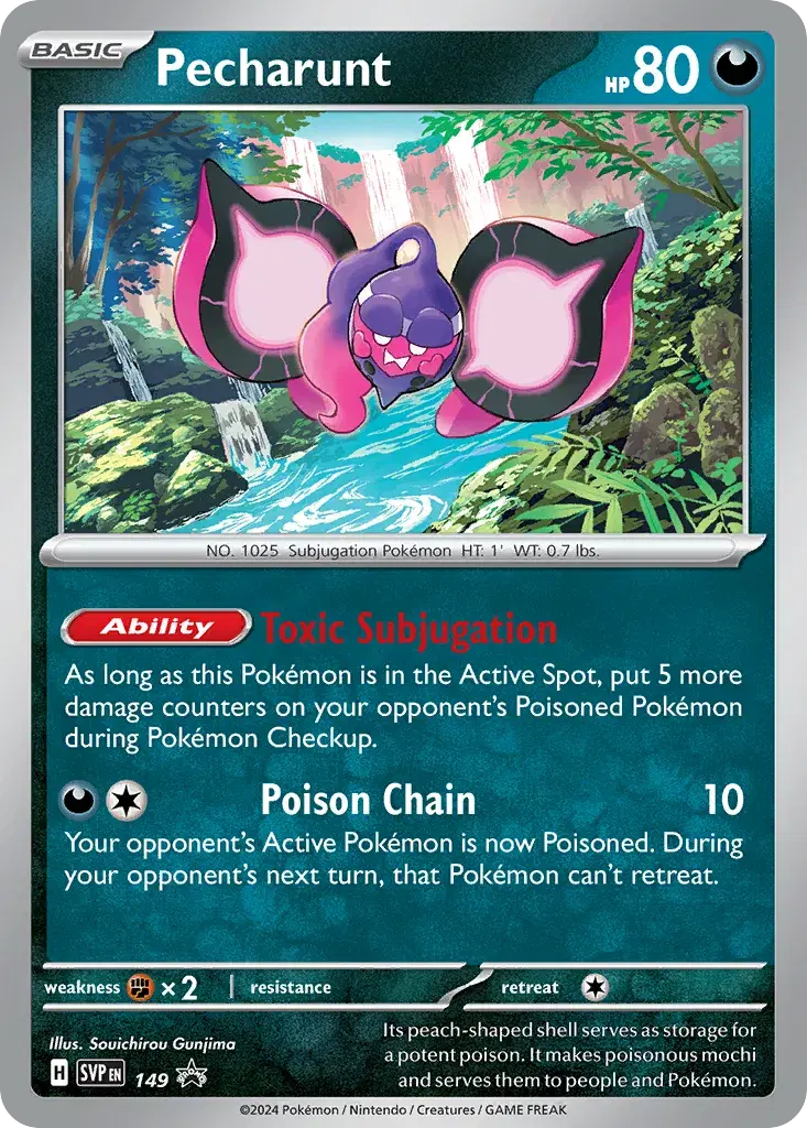 Pecharunt Scarlet & Violet Black Star Promos 149