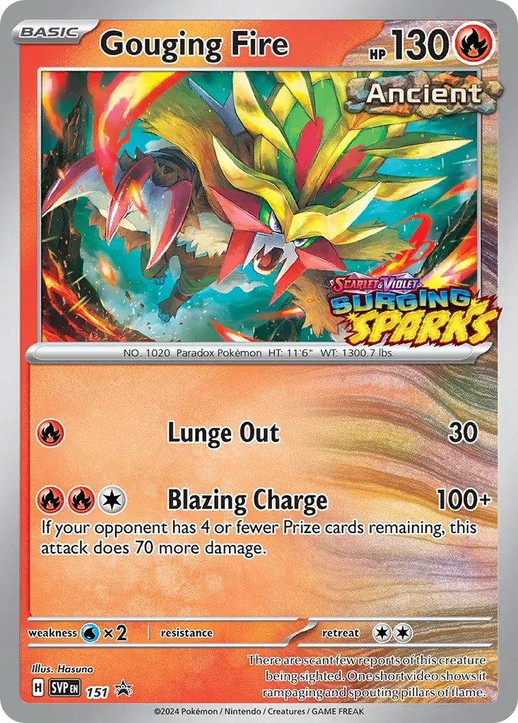Gouging Fire Scarlet & Violet Black Star Promos 151