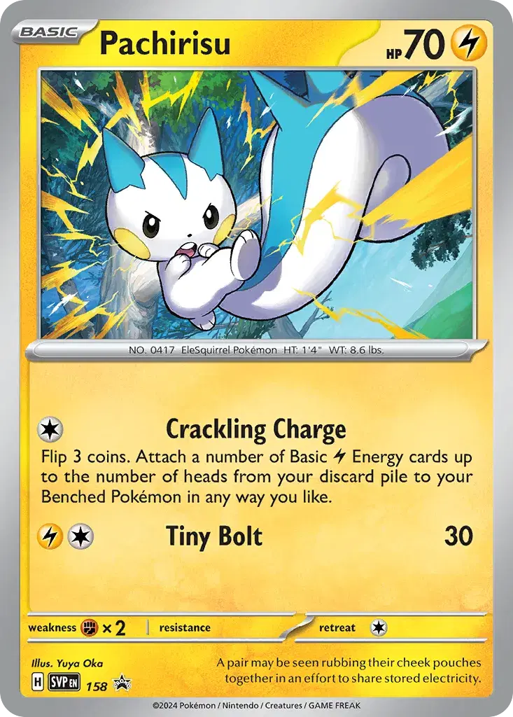 Pachirisu Scarlet & Violet Black Star Promos 158