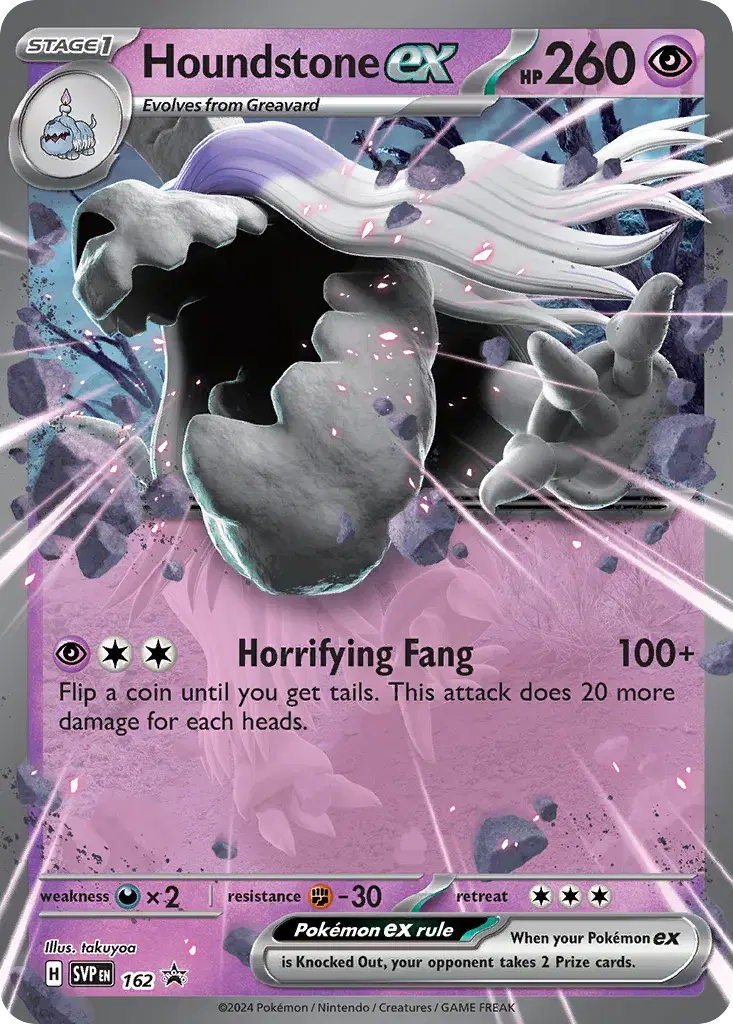 Houndstone ex Scarlet & Violet Black Star Promos 162