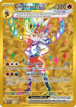 Cinderace ex Scarlet & Violet Black Star Promos