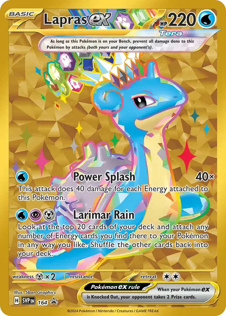 Lapras ex Scarlet & Violet Black Star Promos 164