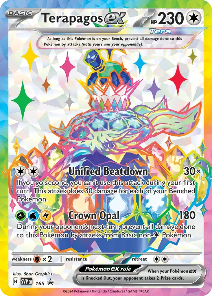 Terapagos ex Scarlet & Violet Black Star Promos 165