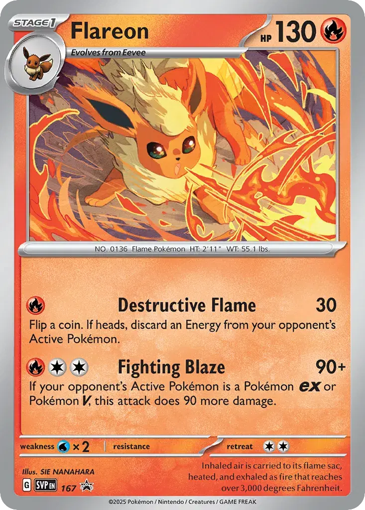 Flareon Scarlet & Violet Black Star Promos 167