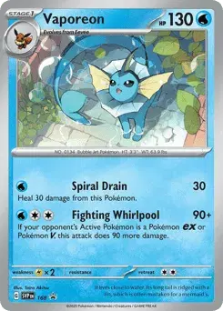 Vaporeon Scarlet & Violet Black Star Promos
