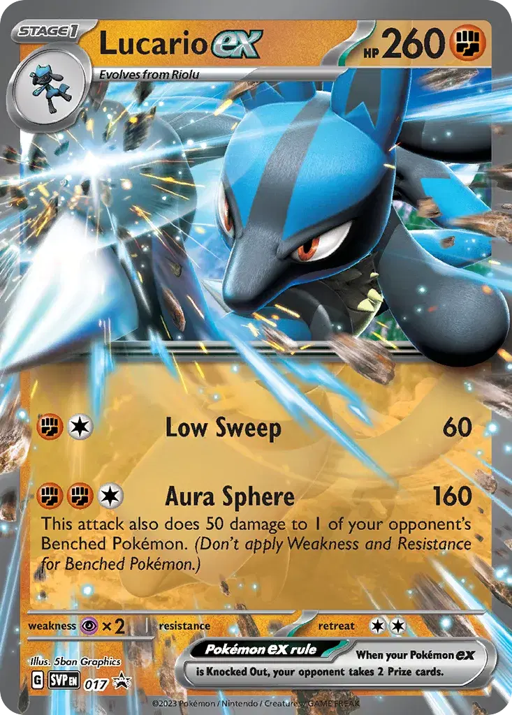 Lucario ex Scarlet & Violet Black Star Promos 17