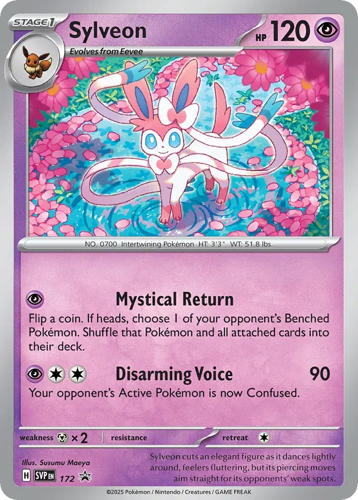 Sylveon Scarlet & Violet Black Star Promos 172