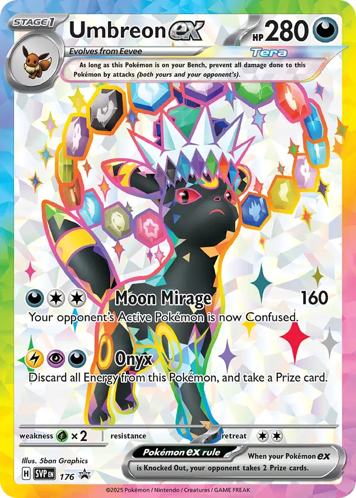 Umbreon ex Scarlet & Violet Black Star Promos 176