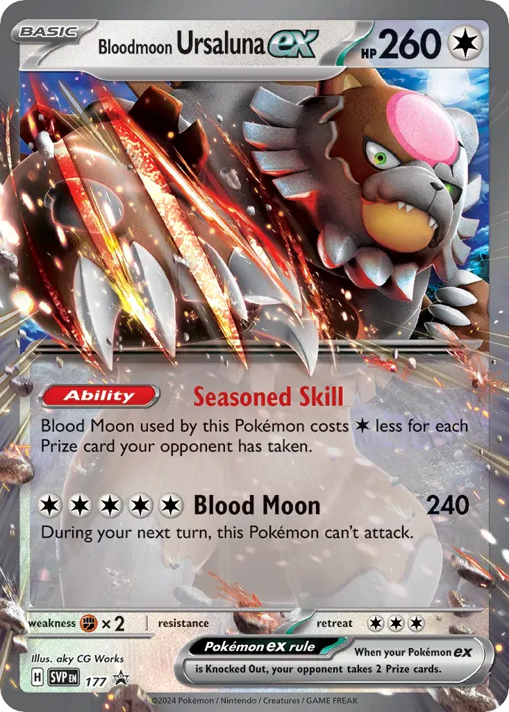 Bloodmoon Ursaluna ex Scarlet & Violet Black Star Promos 177