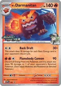 N's Darmanitan Scarlet & Violet Black Star Promos