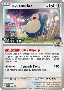Hop's Snorlax Scarlet & Violet Black Star Promos