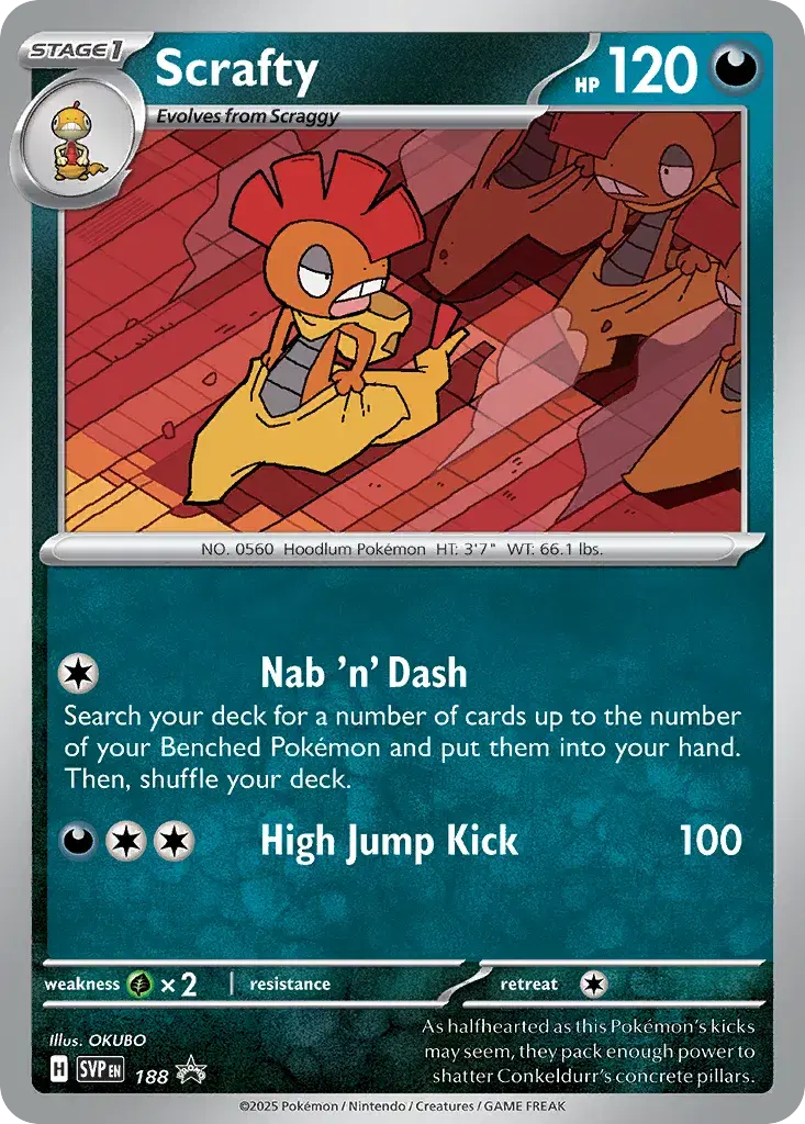 Scrafty Scarlet & Violet Black Star Promos 188