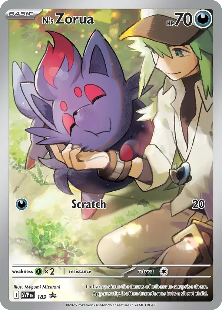 N's Zorua Scarlet & Violet Black Star Promos 189