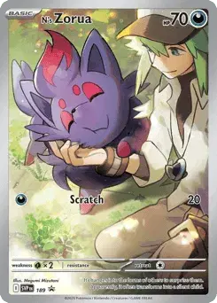 N's Zorua Scarlet & Violet Black Star Promos