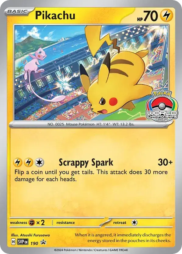 Pikachu Scarlet & Violet Black Star Promos 190