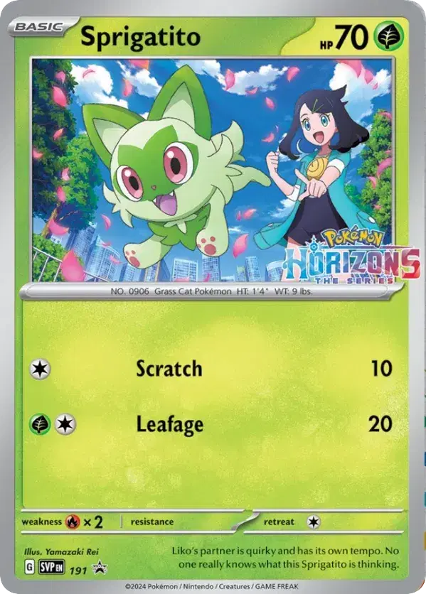 Sprigatito Scarlet & Violet Black Star Promos 191