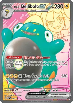 Iono's Bellibolt ex Scarlet & Violet Black Star Promos