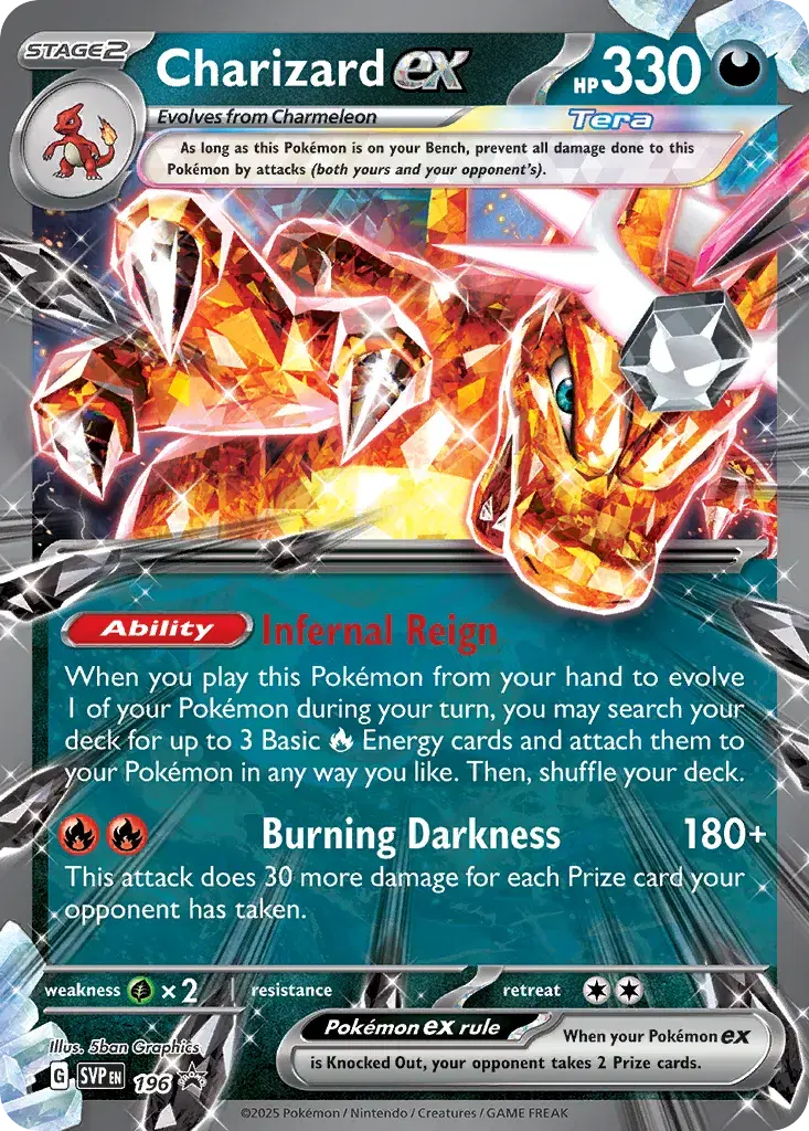 Charizard ex Scarlet & Violet Black Star Promos 196
