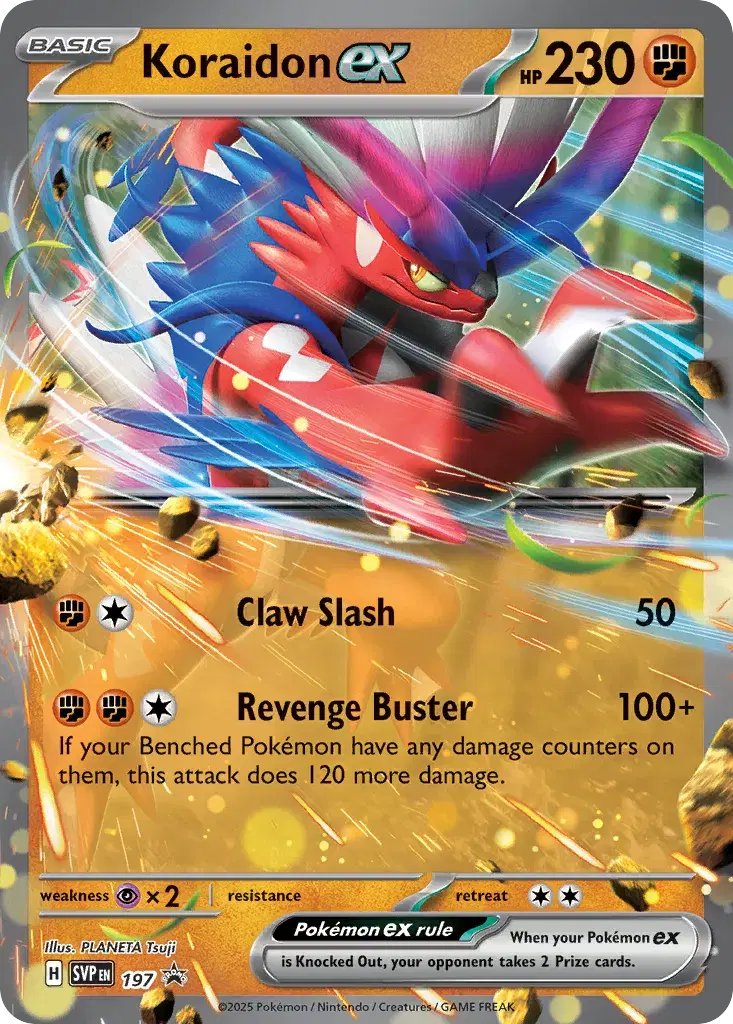 Koraidon ex Scarlet & Violet Black Star Promos 197