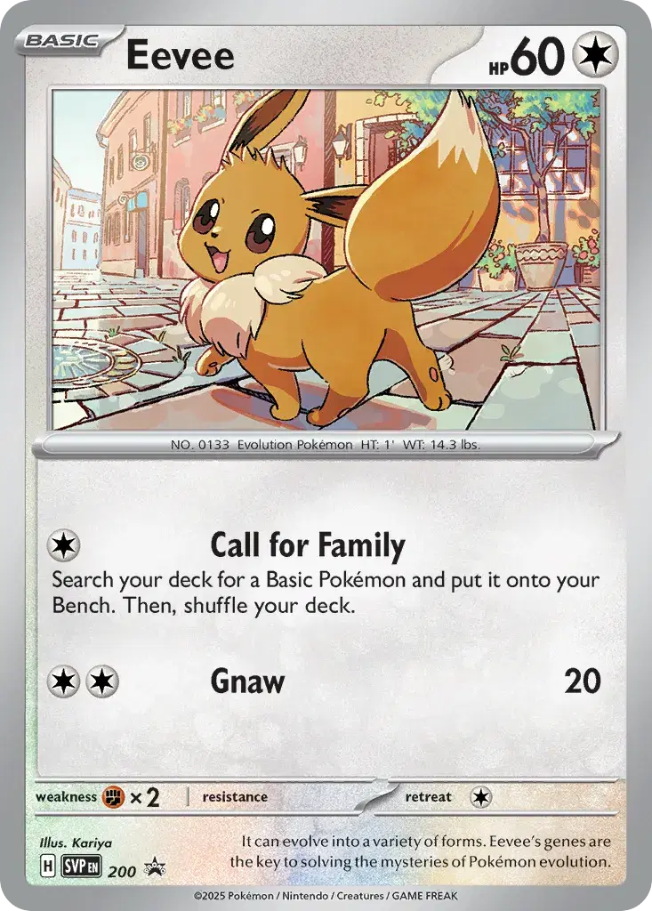 Eevee Scarlet & Violet Black Star Promos 200
