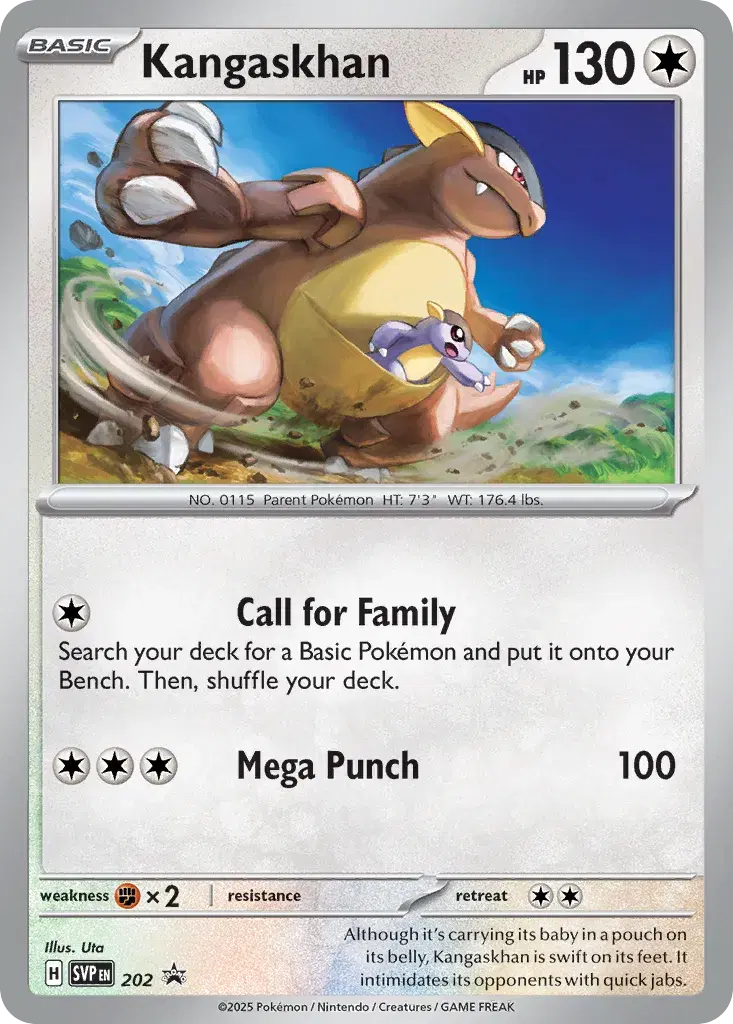 Kangaskhan Scarlet & Violet Black Star Promos 202