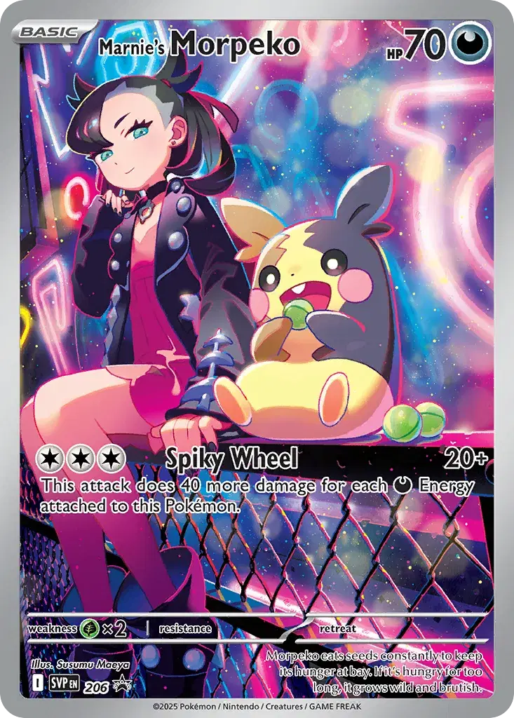 Marnie's Morpeko Scarlet & Violet Black Star Promos 206