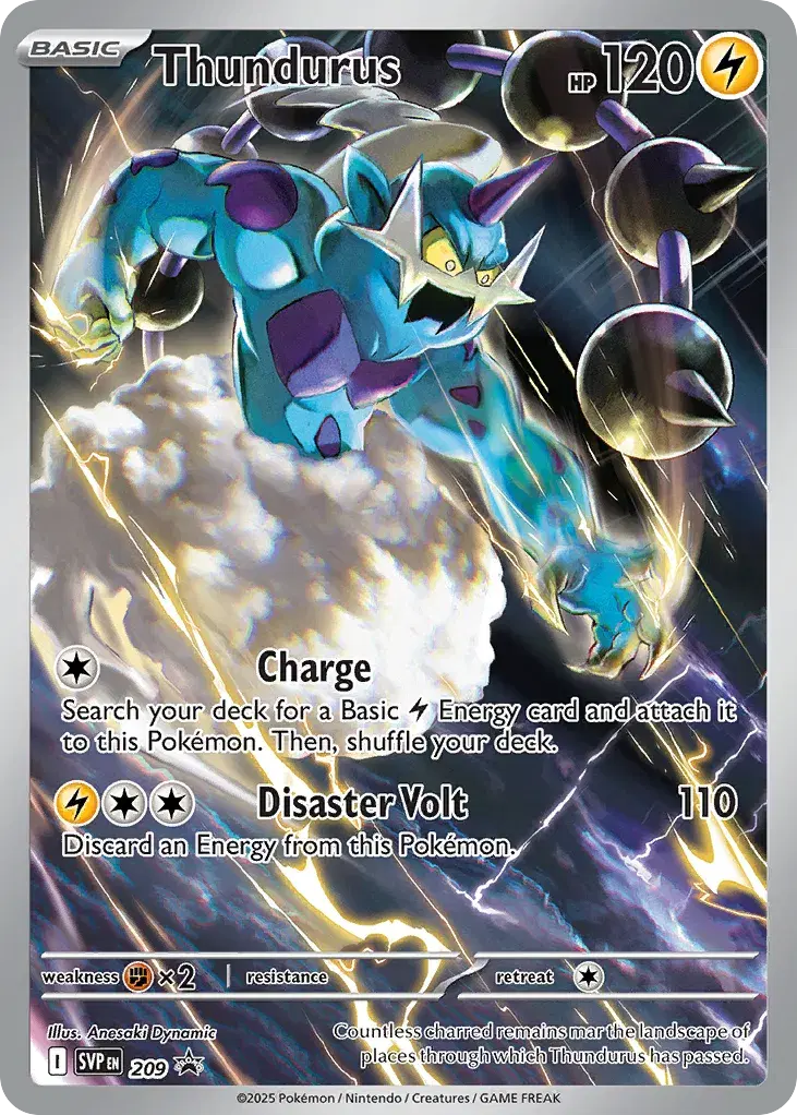 Thundurus Scarlet & Violet Black Star Promos 209