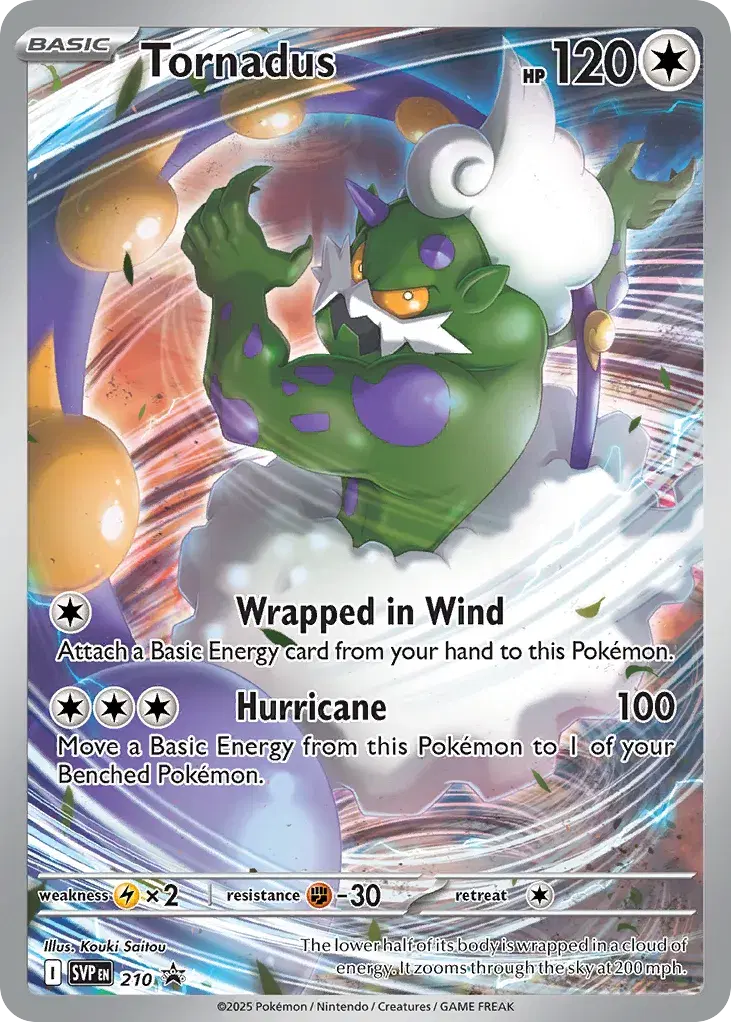 Tornadus Scarlet & Violet Black Star Promos 210
