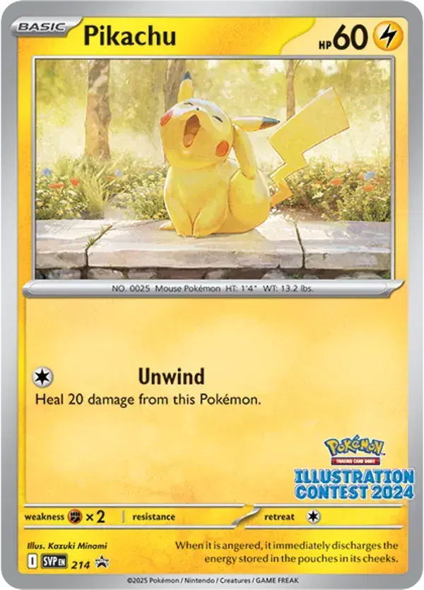 Pikachu Scarlet & Violet Black Star Promos 214