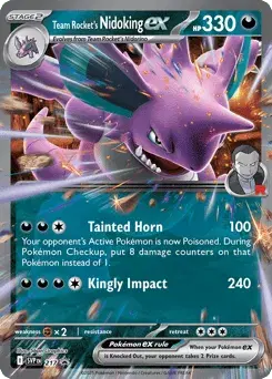 Team Rocket's Nidoking ex Scarlet & Violet Black Star Promos