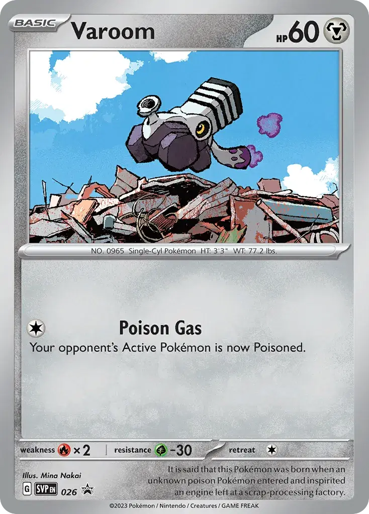 Varoom Scarlet & Violet Black Star Promos 26