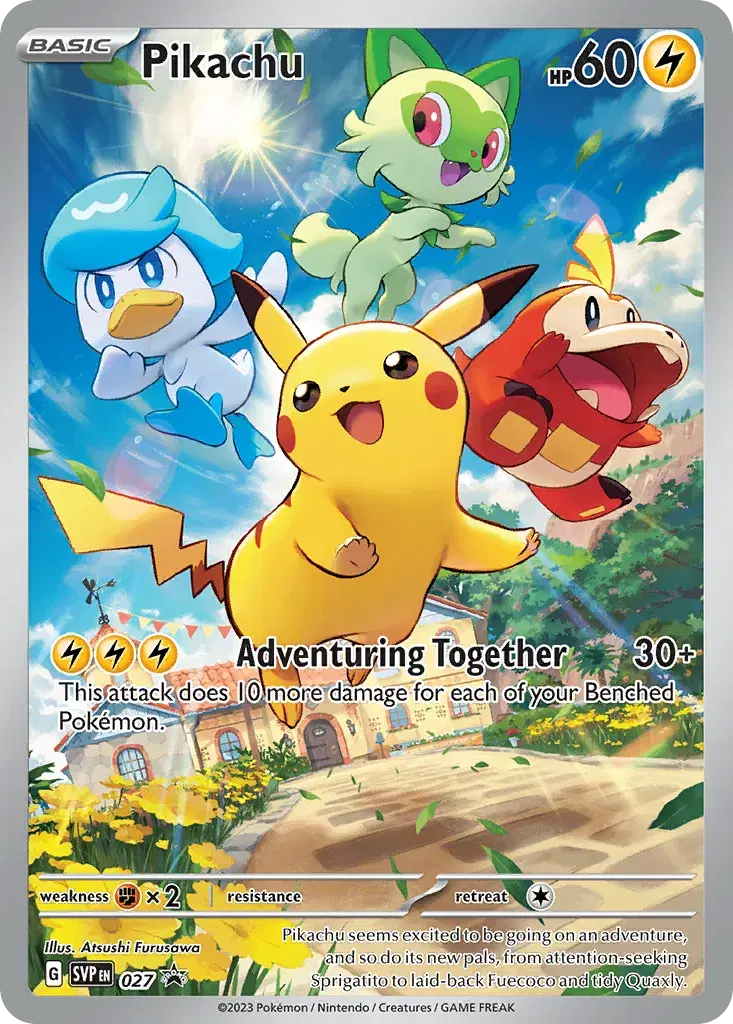 Pikachu Scarlet & Violet Black Star Promos 27
