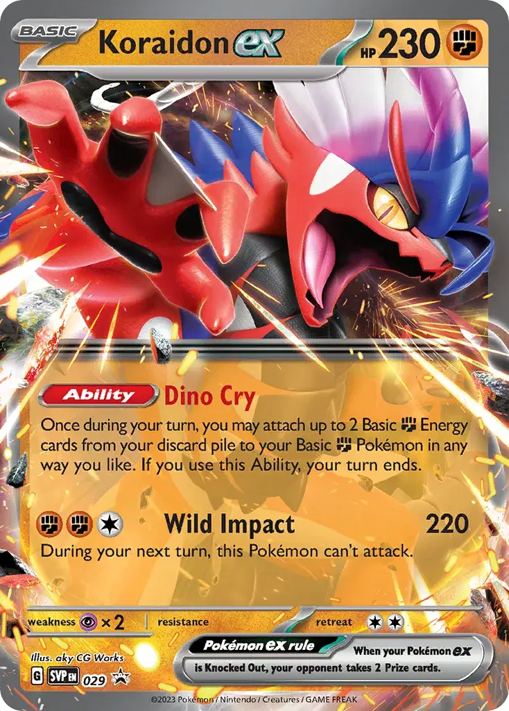 Koraidon ex Scarlet & Violet Black Star Promos 29