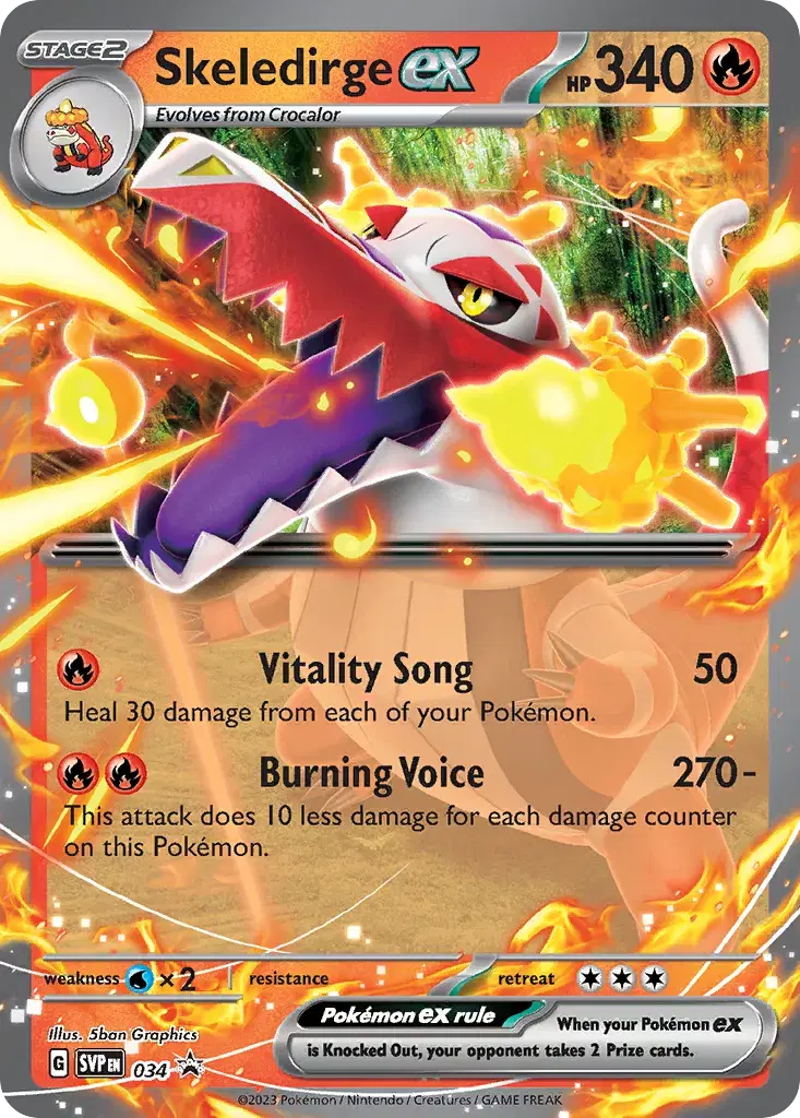 Skeledirge ex Scarlet & Violet Black Star Promos 34
