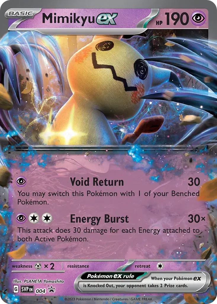 Mimikyu ex Scarlet & Violet Black Star Promos 4