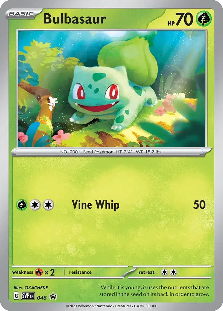 Bulbasaur Scarlet & Violet Black Star Promos 46