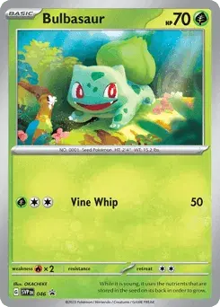 Bulbasaur Scarlet & Violet Black Star Promos