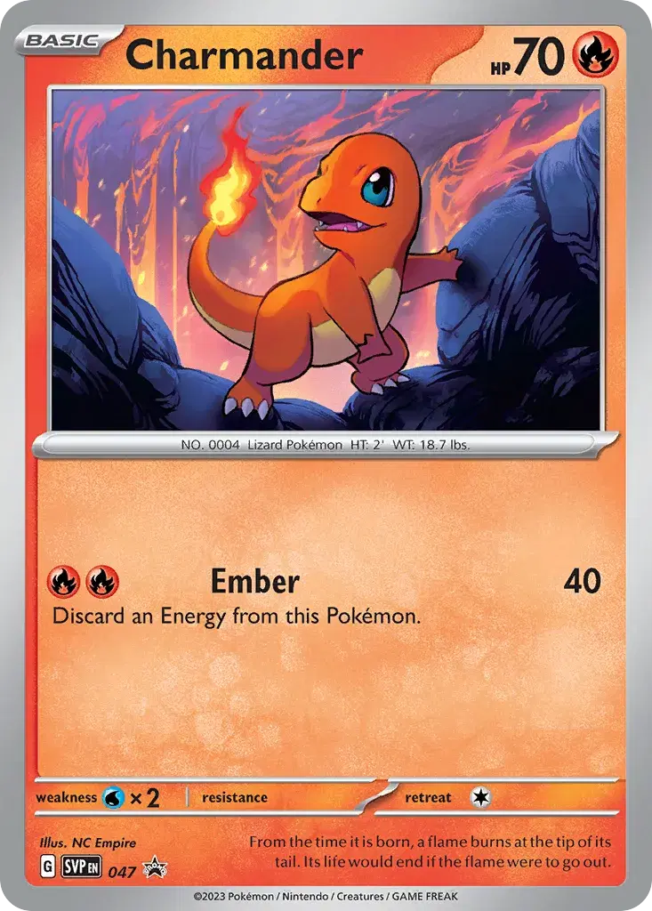 Charmander Scarlet & Violet Black Star Promos 47
