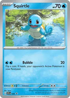 Squirtle Scarlet & Violet Black Star Promos