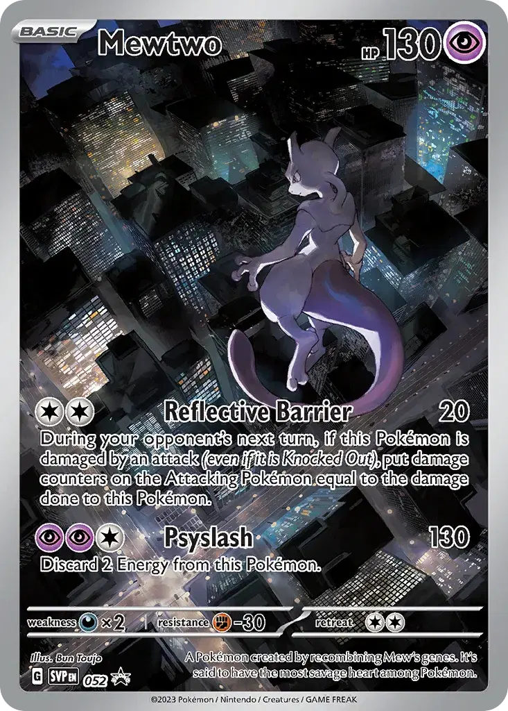 Mewtwo Scarlet & Violet Black Star Promos 52