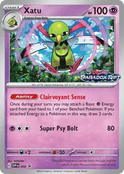 Xatu Scarlet & Violet Black Star Promos
